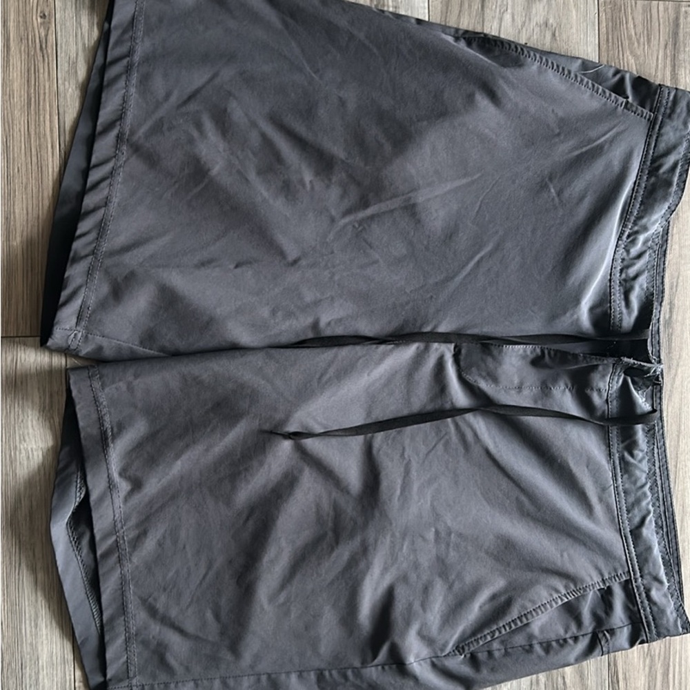tek gear Black Athletic Shorts with Lime Accent